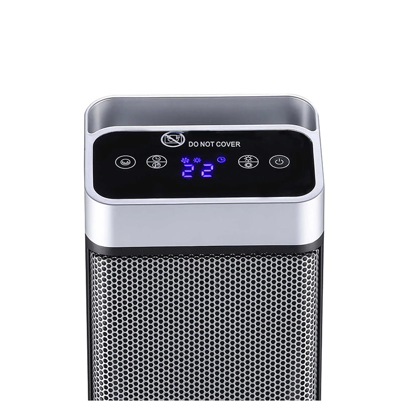 بخاری برقی سرامیکی فوق العاده نازک سیاه و نقره ای بخاری برقی سرامیکی فوق العاده نازک سیاه و نقره ای