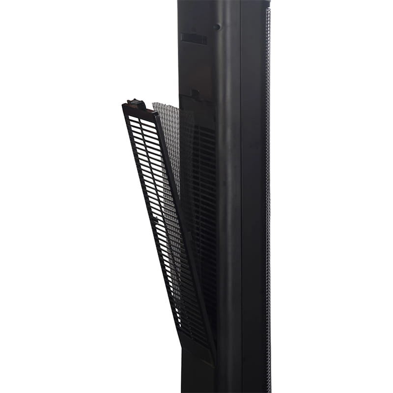 بخاری برقی سرامیکی فوق العاده نازک سیاه و نقره ای بخاری برقی سرامیکی فوق العاده نازک سیاه و نقره ای